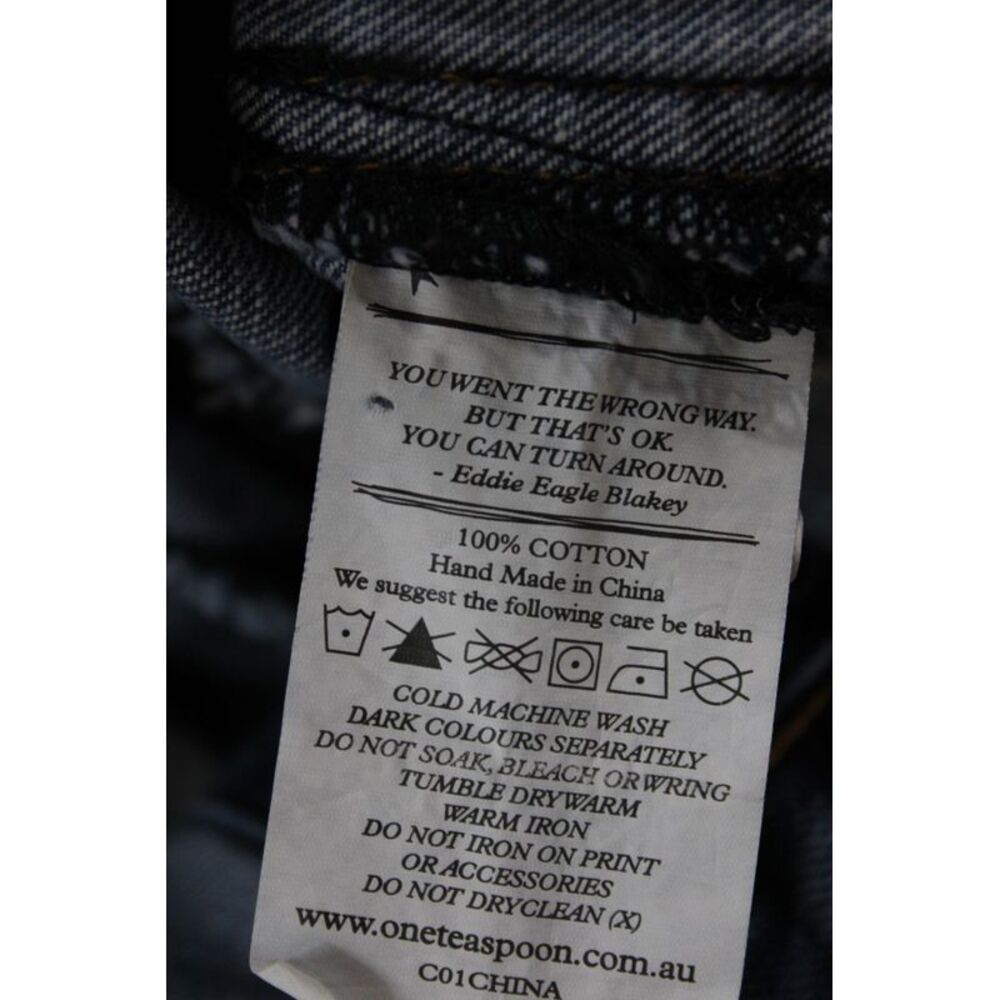 One by One Teaspoon Womens Overall Blue Sleeveless Distressed Size S - Picture 6 of 7